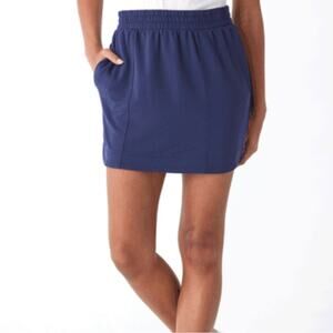 OLD NAVY • Blue Elastic Waistband Pull On Mini Skirt w/ Pockets